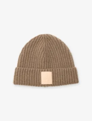 LOEWE Logo-Patch Cashmere Beanie