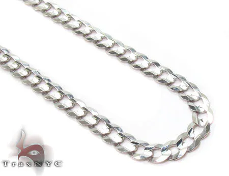 JALGAS - ROYAL CHAIN GROUP 14K White Gold Solid Curb Chain 3.7mm 31656 in 20 Inches – Chain