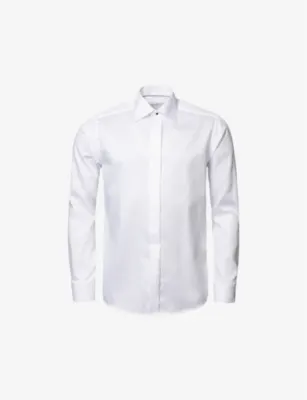 ETON Cutaway-Collar Contemporary-Fit Cotton-Dobby Tuxedo Shirt - 15.75 in WHITE – Mens | Shirts | Formal Shirts | Dress Shirts