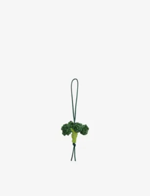 JW ANDERSON Broccoli Hand-Crocheted Cotton Charm in GREEN – Mens | Keyrings