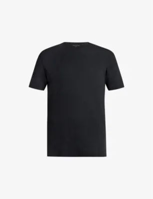 ALLSAINTS Figure regular-fit short-sleeve cotton T-shirt - CARTER GREY detail 3
