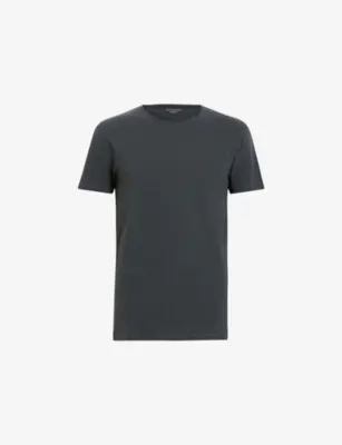 ALLSAINTS Figure regular-fit short-sleeve cotton T-shirt - CARTER GREY