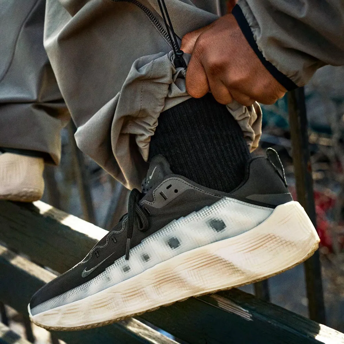 For Him Nike Nike Ava Rover Trainers in Black/Anthra, additional product view 3