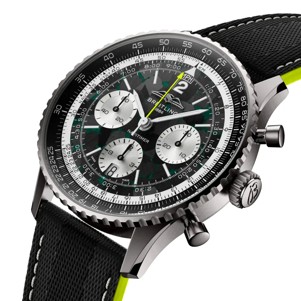 Breitling Navitimer B01 Chronograph Aston Martin Aramco Formula One Team 43mm Mens Watch Black detail 2