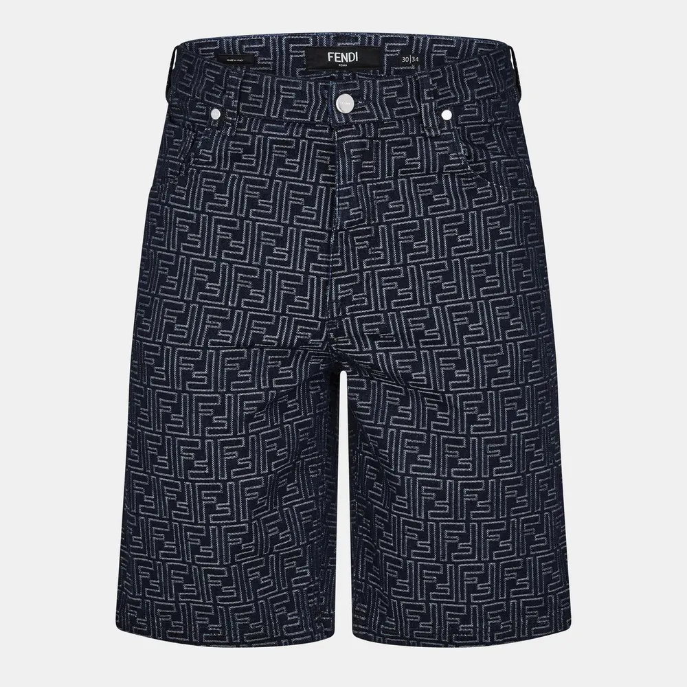 Fendi Men's Tailored Denim Shorts