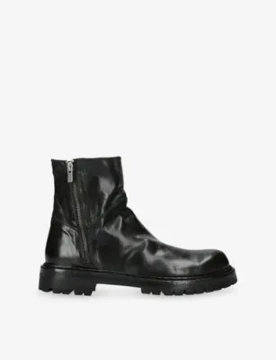 OFFICINE CREATIVE Bulla Leather Lug Boots - EUR 43 / 9 UK MEN in BLACK – Mens | Boots | Chelsea boots