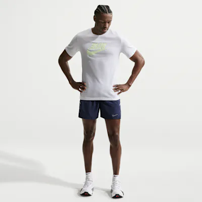 Nike Miler Men's Dri-FIT 12.5cm (Approx.) Brief-Lined Running Shorts - Midnight Navy/Midnight Navy