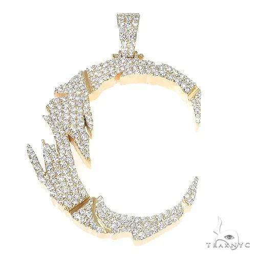 RINA - For Him CUSTOM Custom Made Initial 'C' Diamond Pendant 67063 in Rose Gold – Pendant