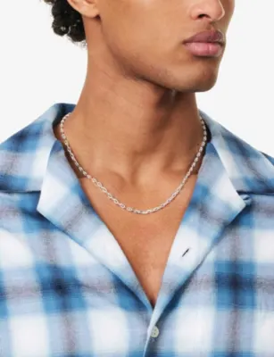 COMMONLINES Marina Chain Diamond-Cut Sterling-Silver Necklace detail 2
