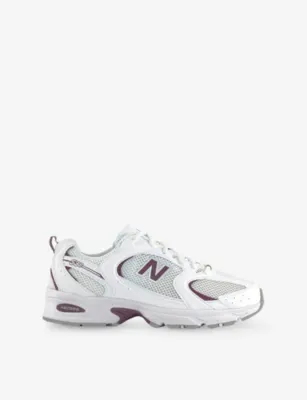 NEW BALANCE MR530 Leather and Mesh Low-Top Trainers - 3.5 in WHITE BROWN – Mens | Trainers | Lace up trainers