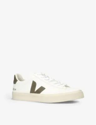 VEJA Campo ChromeFree Leather Low-Top Trainers - EUR 45 / 11 UK MEN in GREEN COMB, additional product view 3