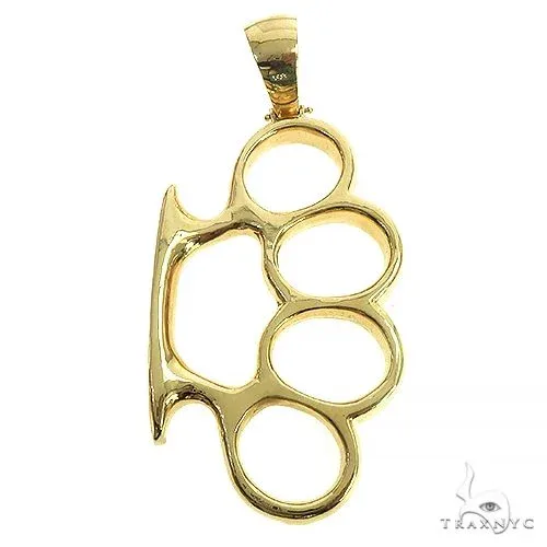 RINA - For Him FACTORY 10K Gold Knuckles Pendant 66371 in Rose Gold – Pendant