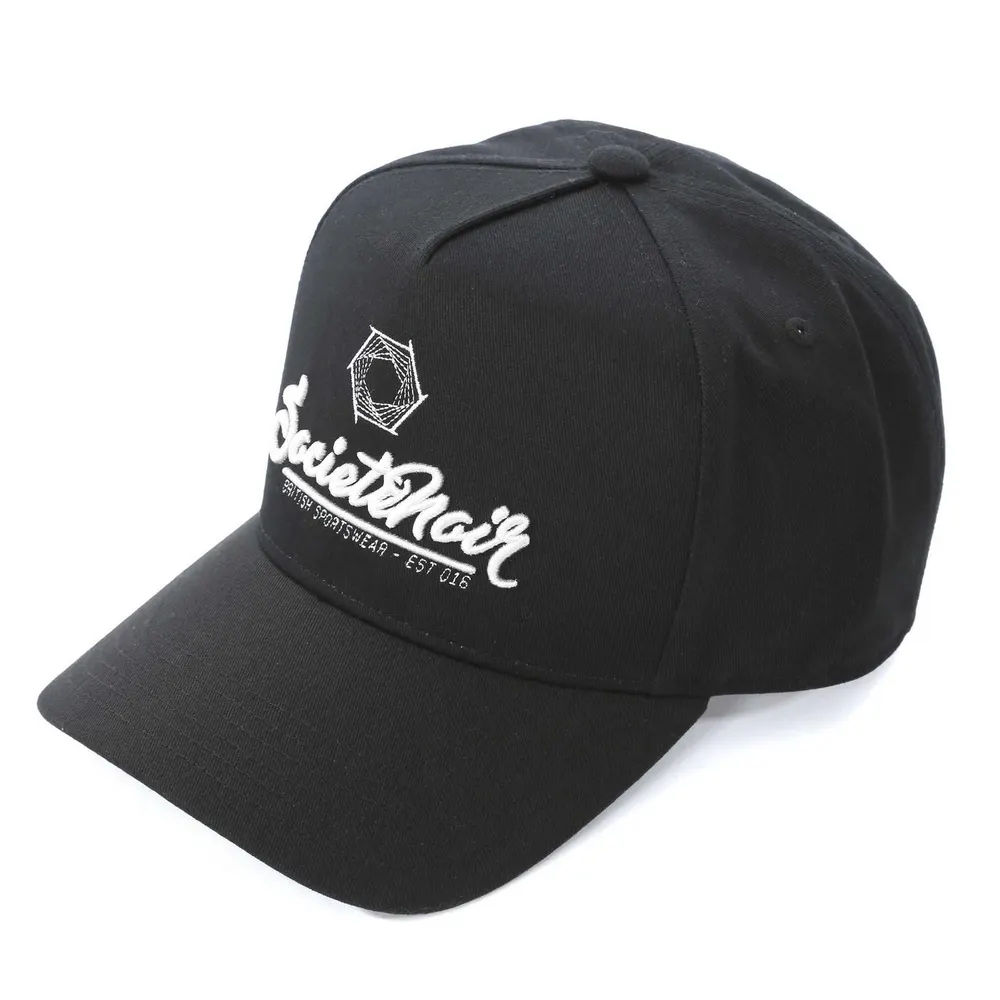 Societe Noir Mens Baseball Cap in White/Black – Accessories