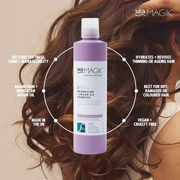 Sea Magik Magnesium + Argan Oil Shampoo 300ml detail 2