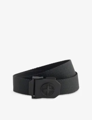 STONE ISLAND Compass Buckle Woven Belt - 30