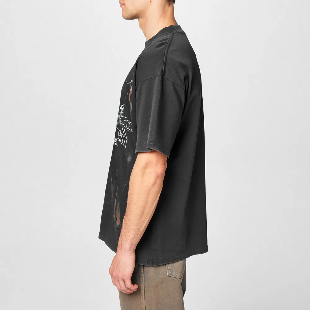 Represent Men's Rep Thoroughbred T-Shirt, Bold Printed Graphic in Vint Black 03, additional product view 2