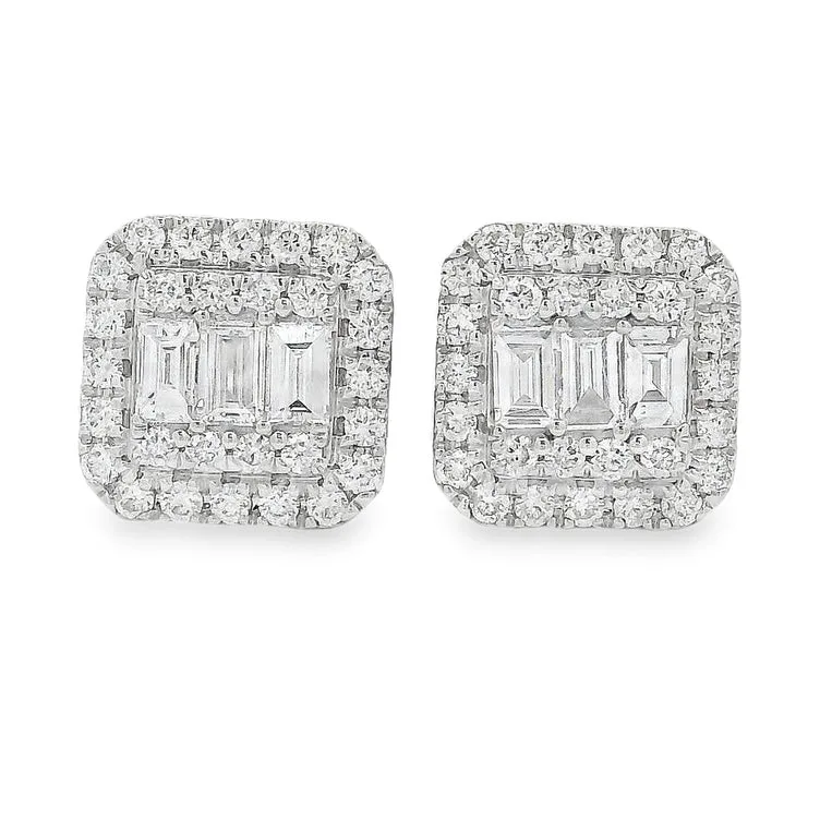 ANNA - UNITED 18K Gold Diamond Earrings 66806 in White Gold – Earrings