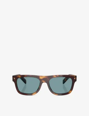 PRADA PR B12S Pillow-Frame Acetate Sunglasses