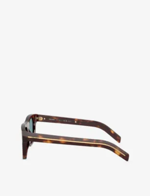 PRADA PR B12S Pillow-Frame Acetate Sunglasses detail 2