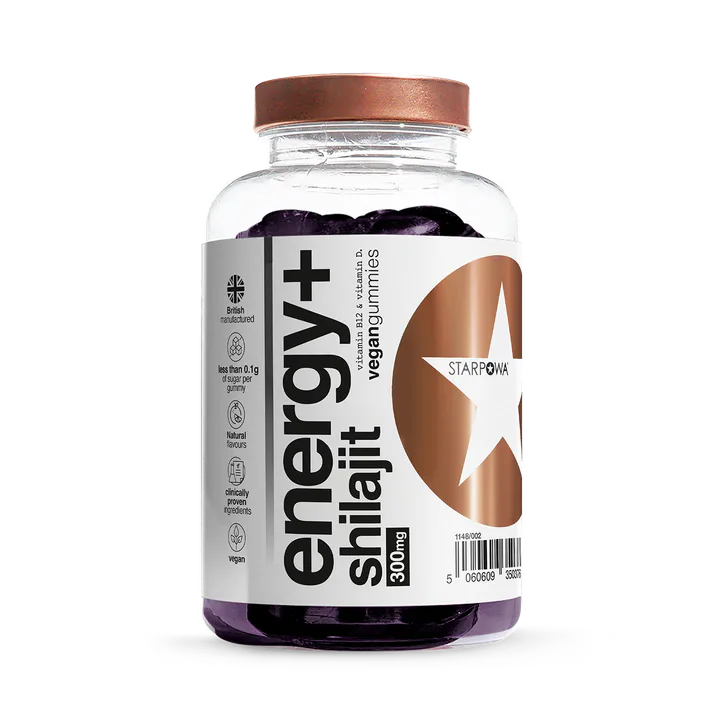 Starpowa Energy+ Shilajit 300mg 60 Vegan Gummies