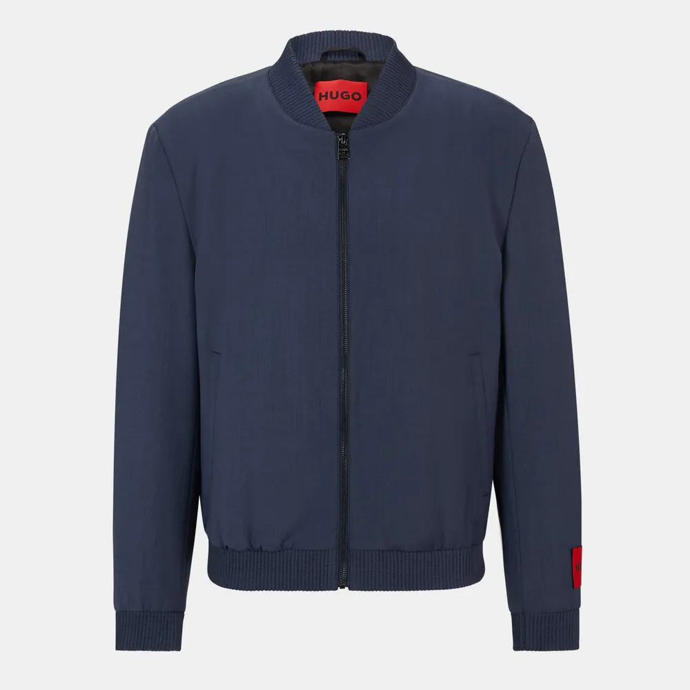 Hugo Men's Formal Jacket in Medium Blue – Clothing