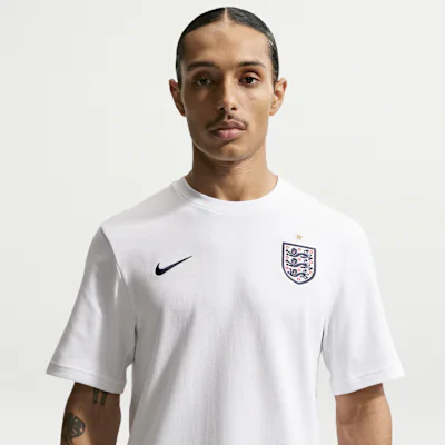 Nike England Primary Men's Nike Dri-FIT Football T-Shirt - White/Obsidian in White/Obsidian – Nike men's and unisex