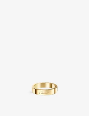 CARTIER C de Cartier 4mm 18ct Yellow-Gold Wedding Ring - 48mm in YELLOW GOLD – Mens | Jewellery | Rings
