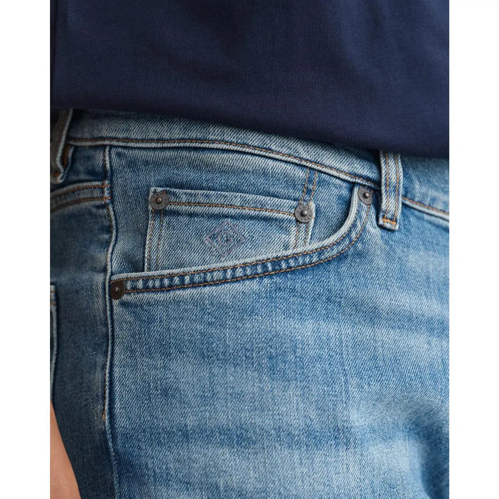 Gant Hayes Slim Fit Jeans in Blue, additional product view 3