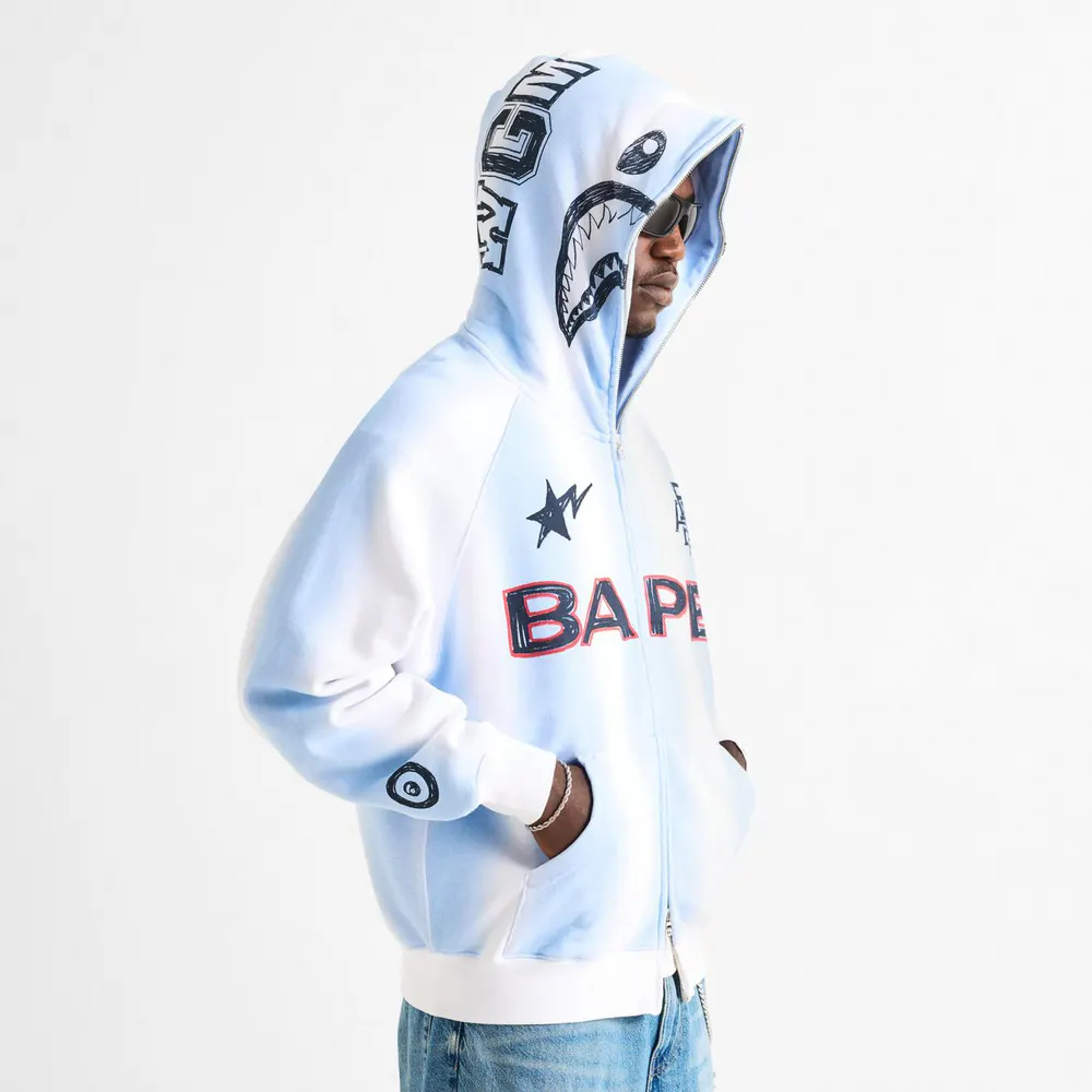 A Bathing Ape Bape Hnd Drw Shrk Zp Sn62 detail 3