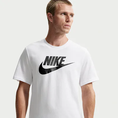 Nike Sportswear Men's T-Shirt - White/Black in White/Black – Nike men's and unisex