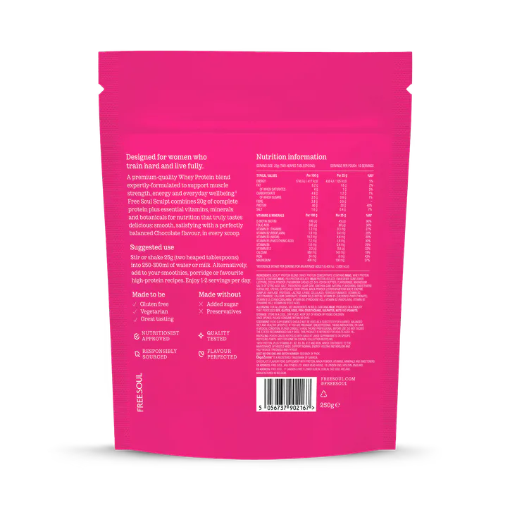 Free Soul Sculpt Hybrid Protein Chocolate 250 g detail 2