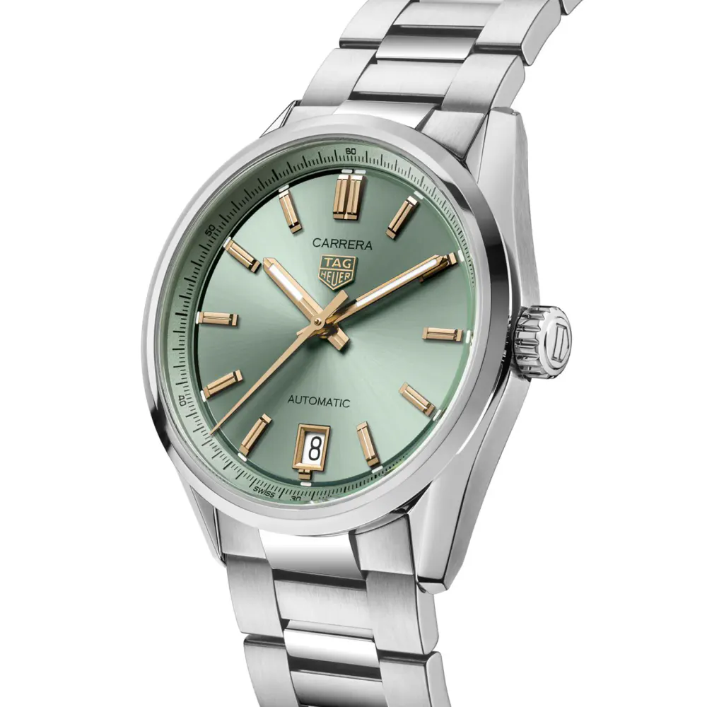 TAG Heuer Carrera Date 36mm Unisex Watch Green in Green, additional product view 2