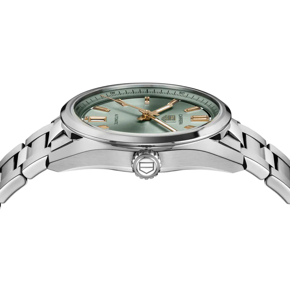 TAG Heuer Carrera Date 36mm Unisex Watch Green in Green, additional product view 3