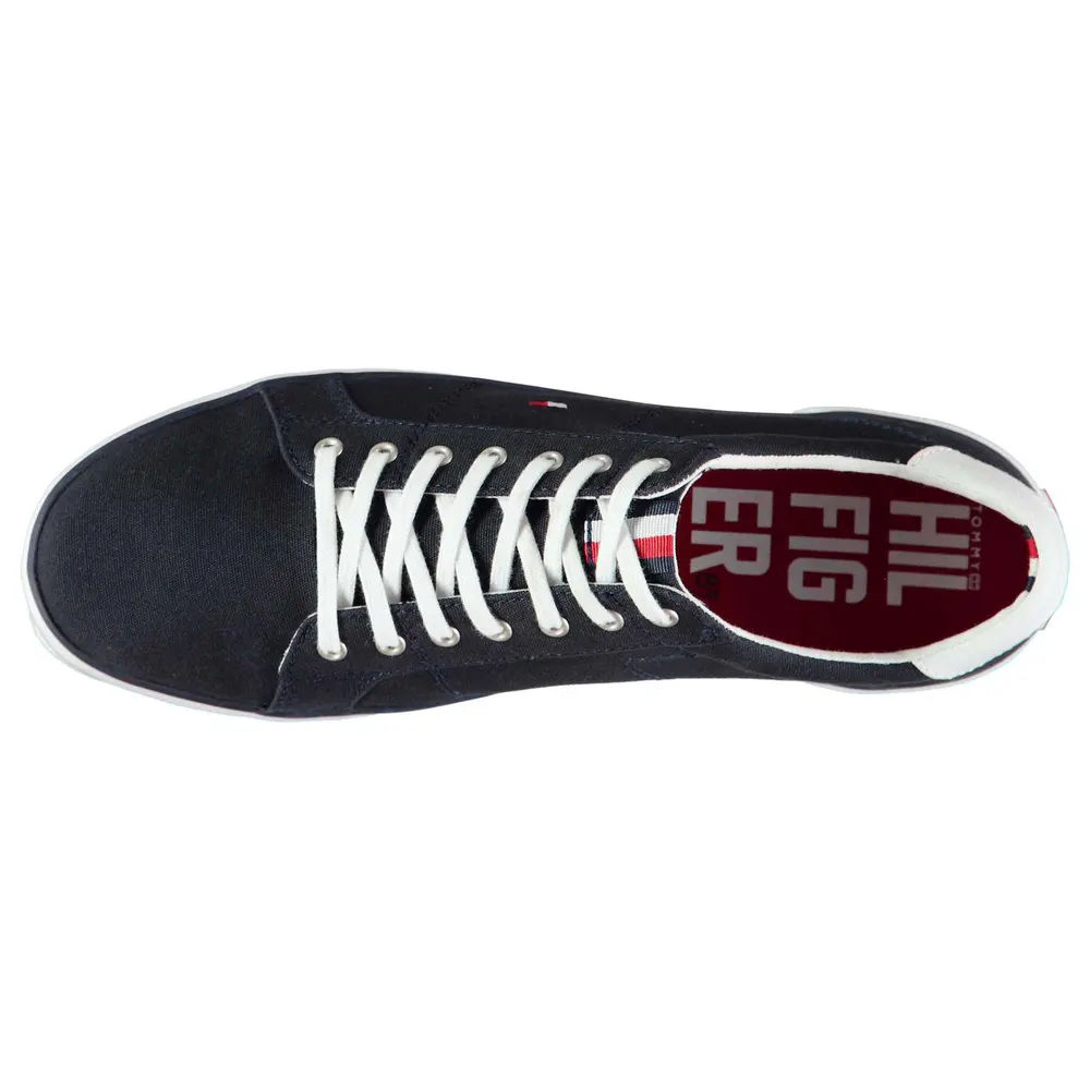 Tommy Hilfiger Harlow 1D Canvas Trainers in Midnight, additional product view 3
