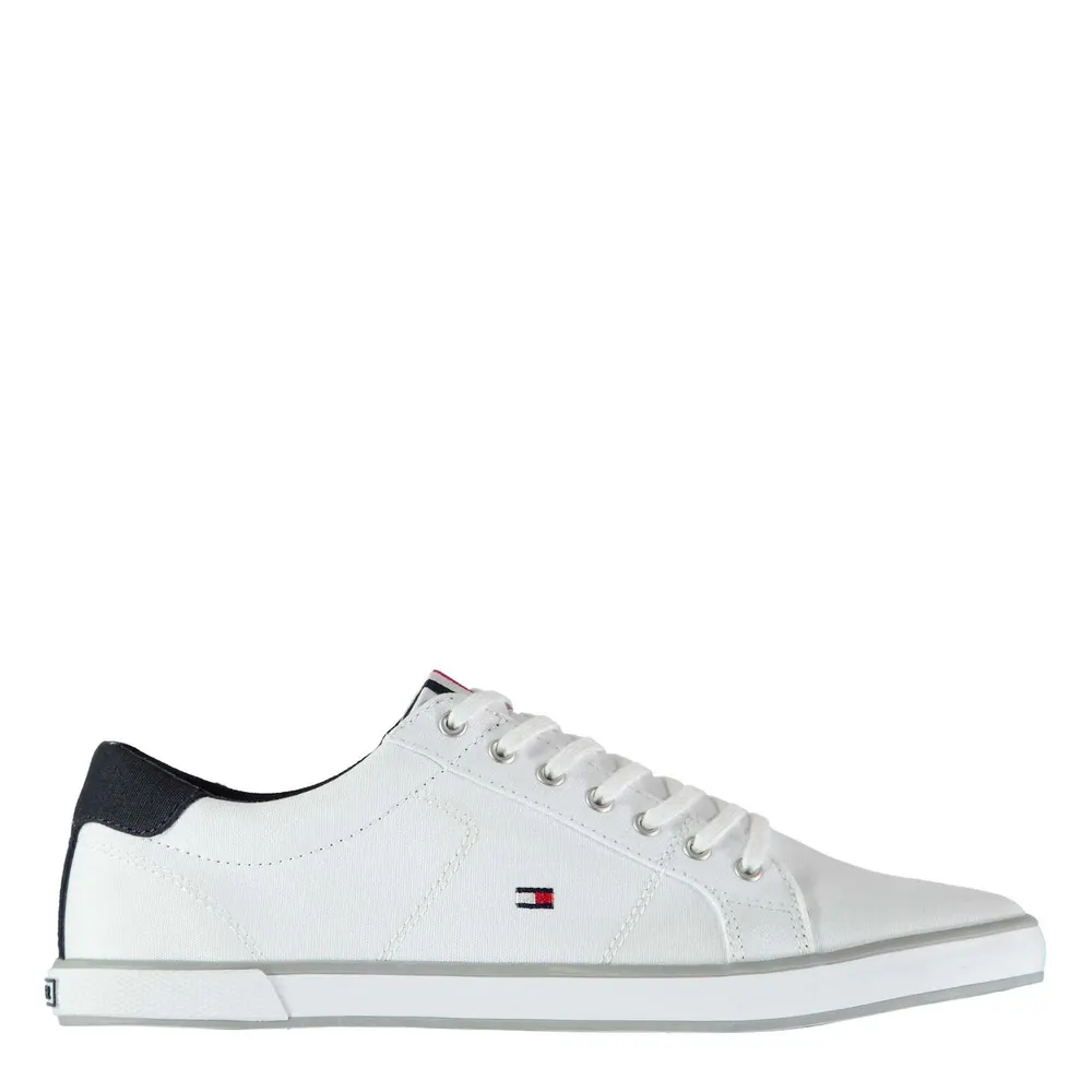 Tommy Hilfiger Harlow 1D Canvas Trainers in White – Footwear