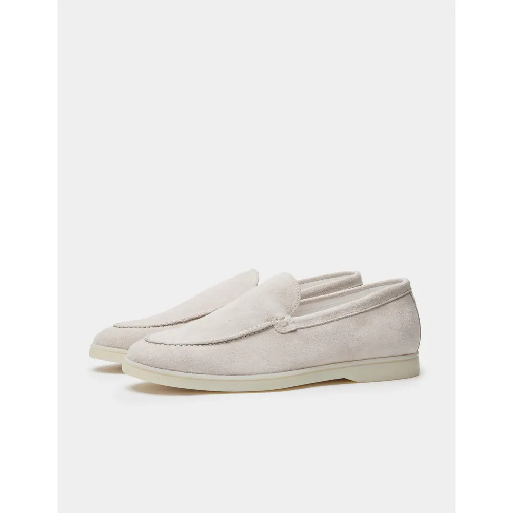 BELIER Men's Amalfi Suede Loafers in Sand – Footwear