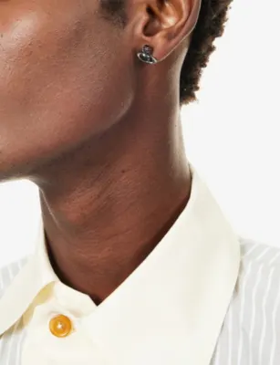 VIVIENNE WESTWOOD Fabianno Brass Single Stud Earring detail 2