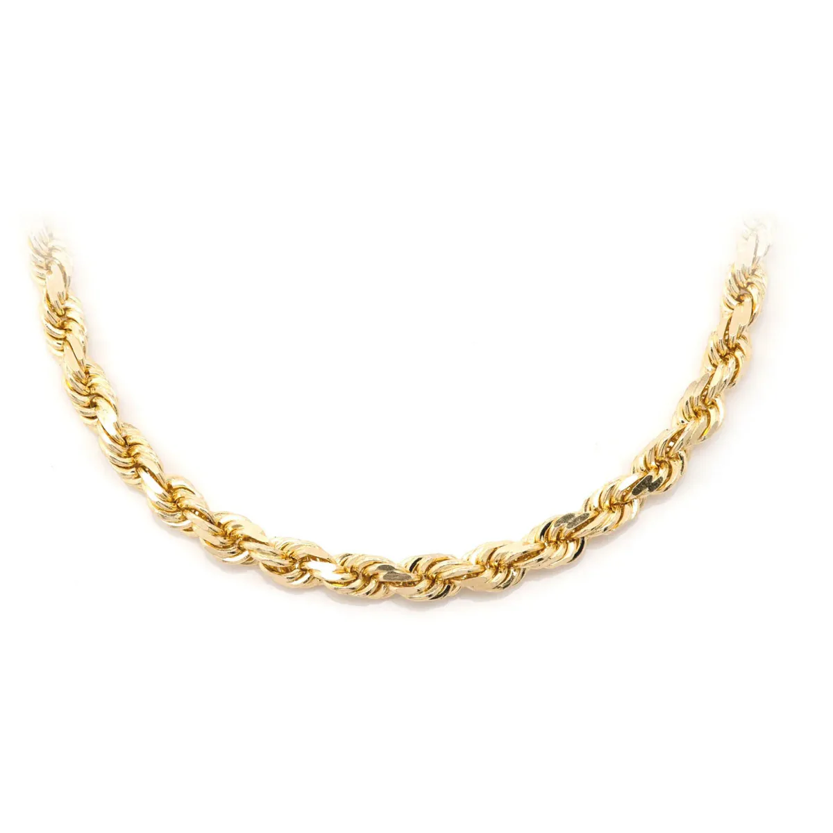 For Him Rope Gold Chain in 4.5mm / Yellow Gold / 24" – Chain