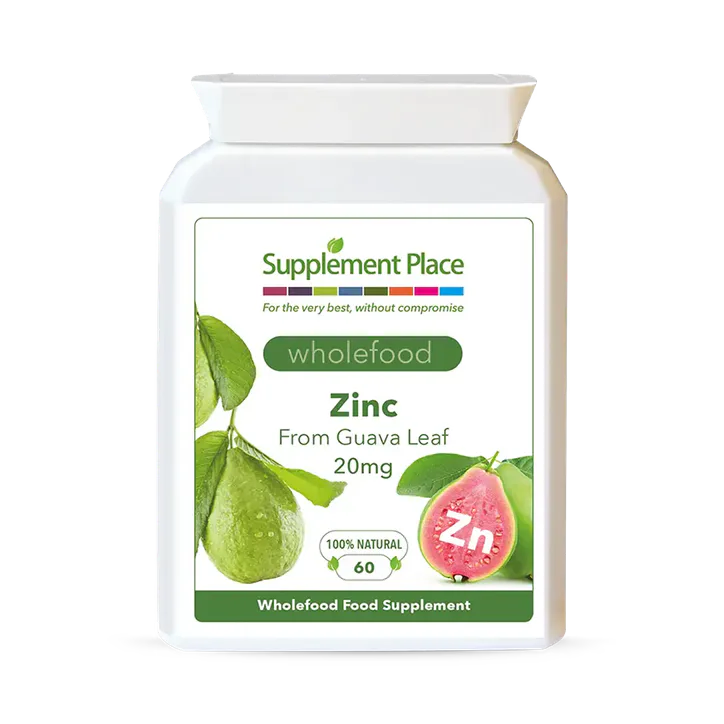 Supplement Place Wholefood Zinc from Guava 20mg | 60 Capsules