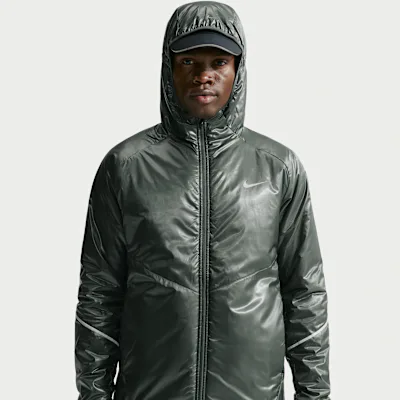 Nike Miler Aerolayer Men's Therma-FIT Running Jacket - Camo Green/Black