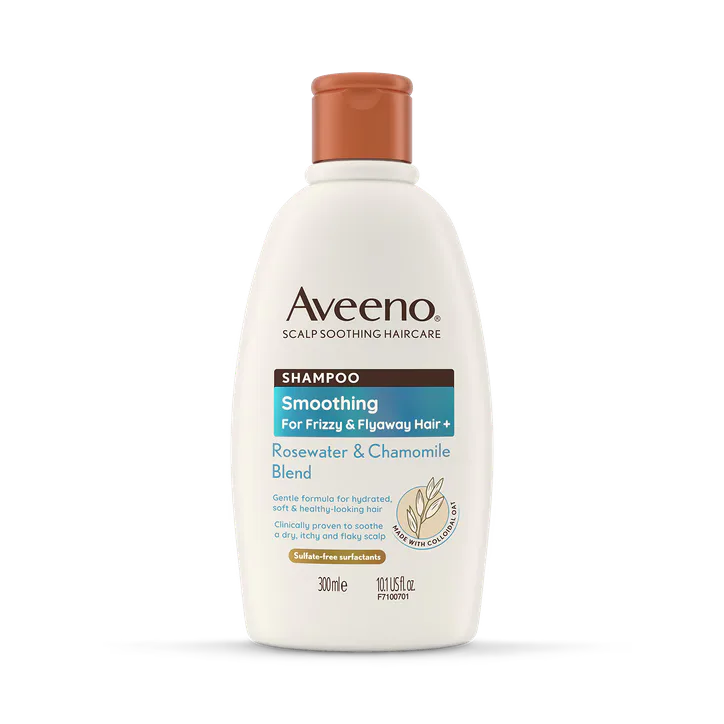 Aveeno Smoothing+ Rose Water & Chamomile Blend Shampoo 300ml