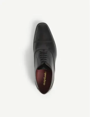 LOAKE Sharp leather Oxford shoes - DARK BROWN - EUR 42 / 8 UK MEN in BLACK, additional product view 2