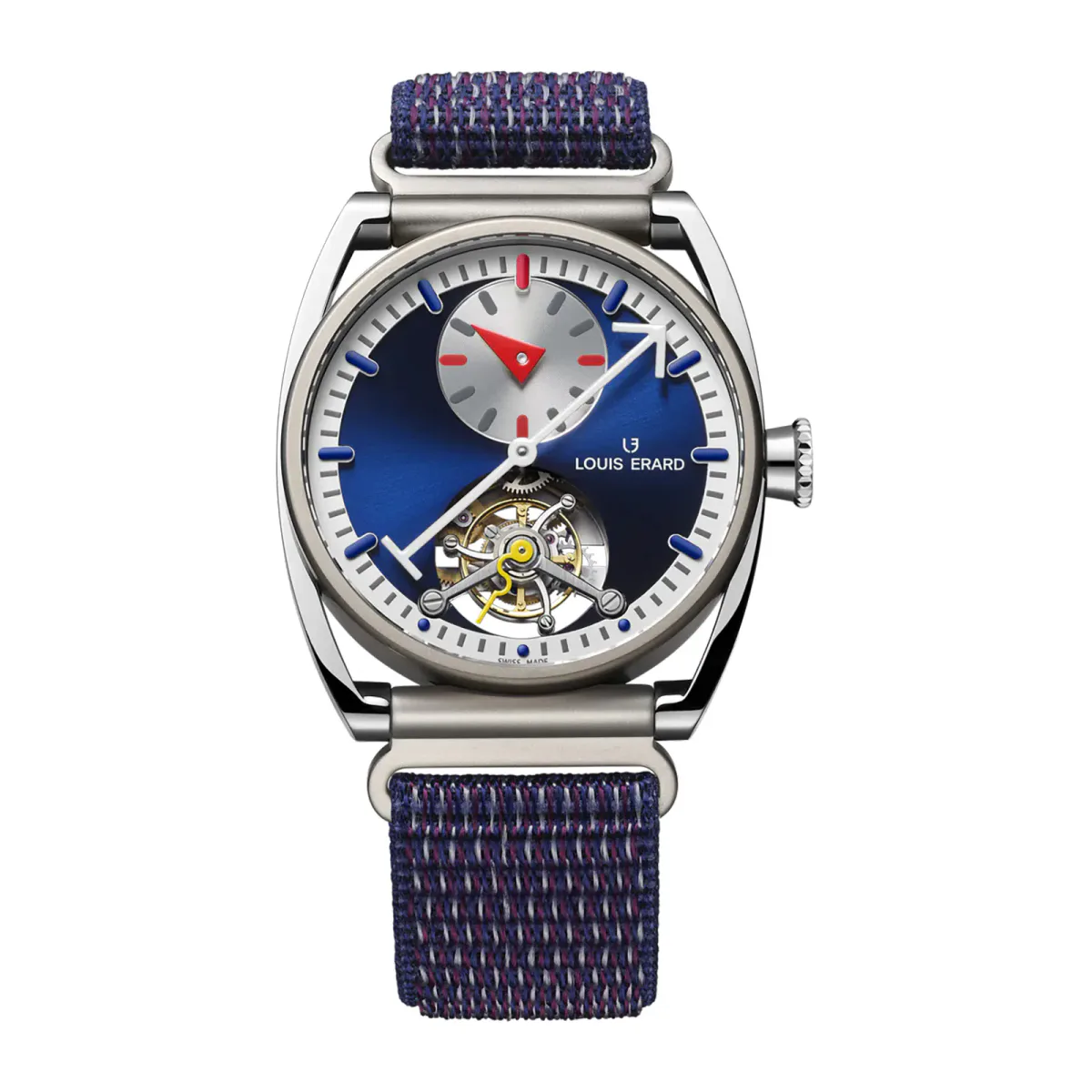Louis Erard Le Régulateur Tourbillon Louis Erard X Alain Silberstein Limited Edition 40mm Mens Watch Blue