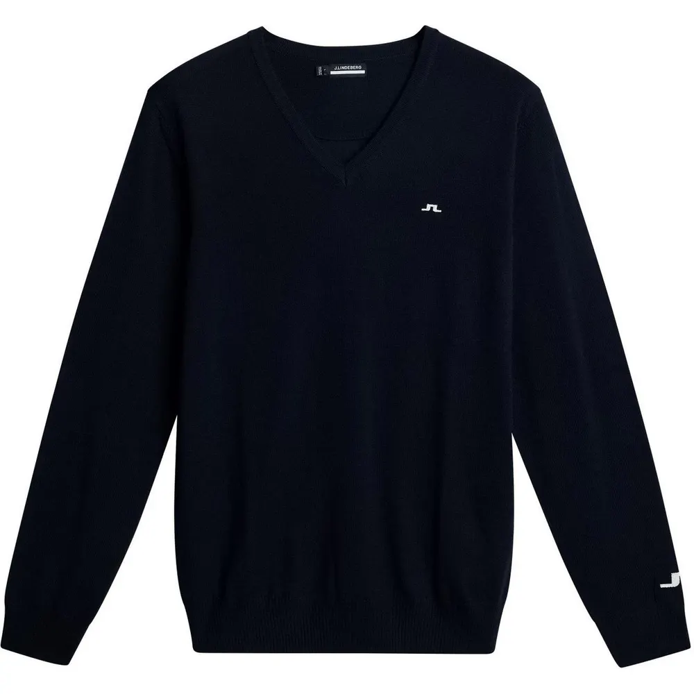 J Lindeberg Men's Junior.Lind Lymn Knitted Crew Neck Jumper in Navy – Clothing