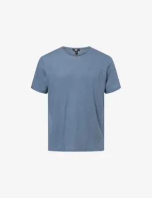 PAIGE Monroe Short-Sleeve Cotton and Linen-Blend T-Shirt