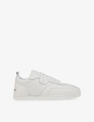 CHRISTIAN LOUBOUTIN SK VI Leather Trainers - EUR 43.5 / 9.5 UK MEN in WHITE – Mens | Trainers | Lace up trainers