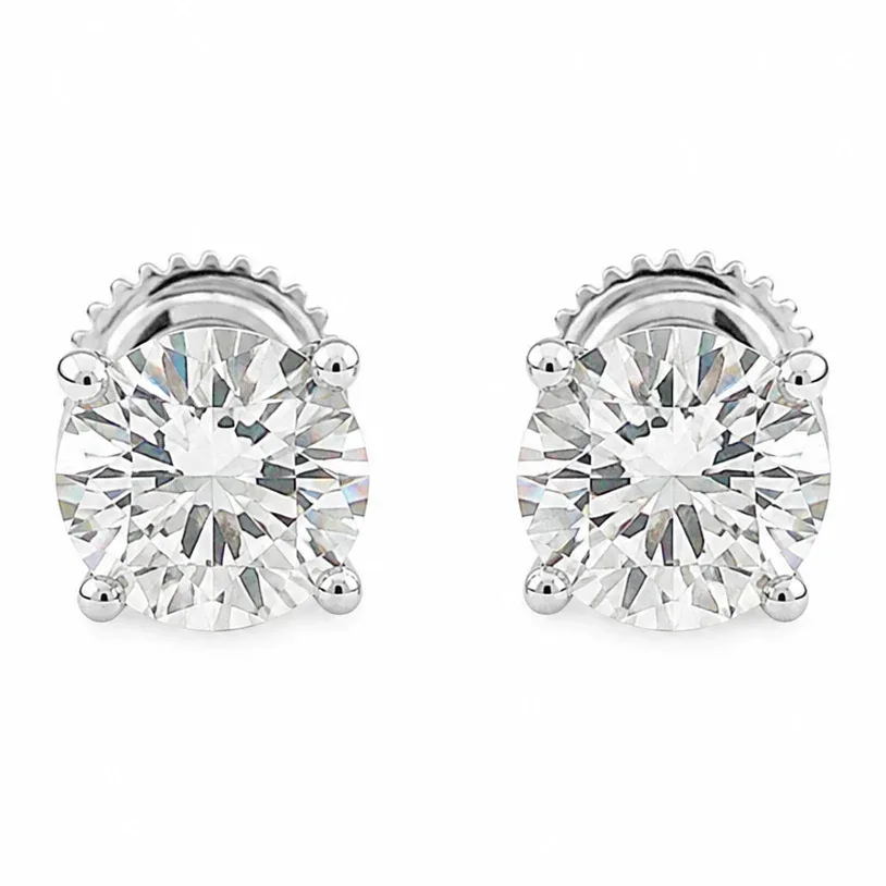 AHMED - EVOLVD DIAMONDS .925 Silver Diamond Earrings 1.50 Ctw 71506 – Earrings