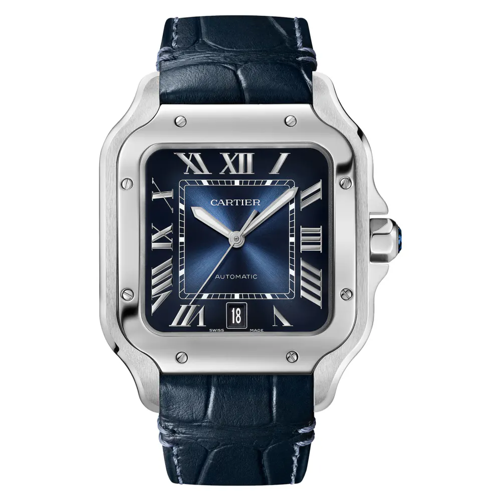 Cartier Santos De Cartier Watch, Large Model, Automatic Winding, Steel Case detail 2