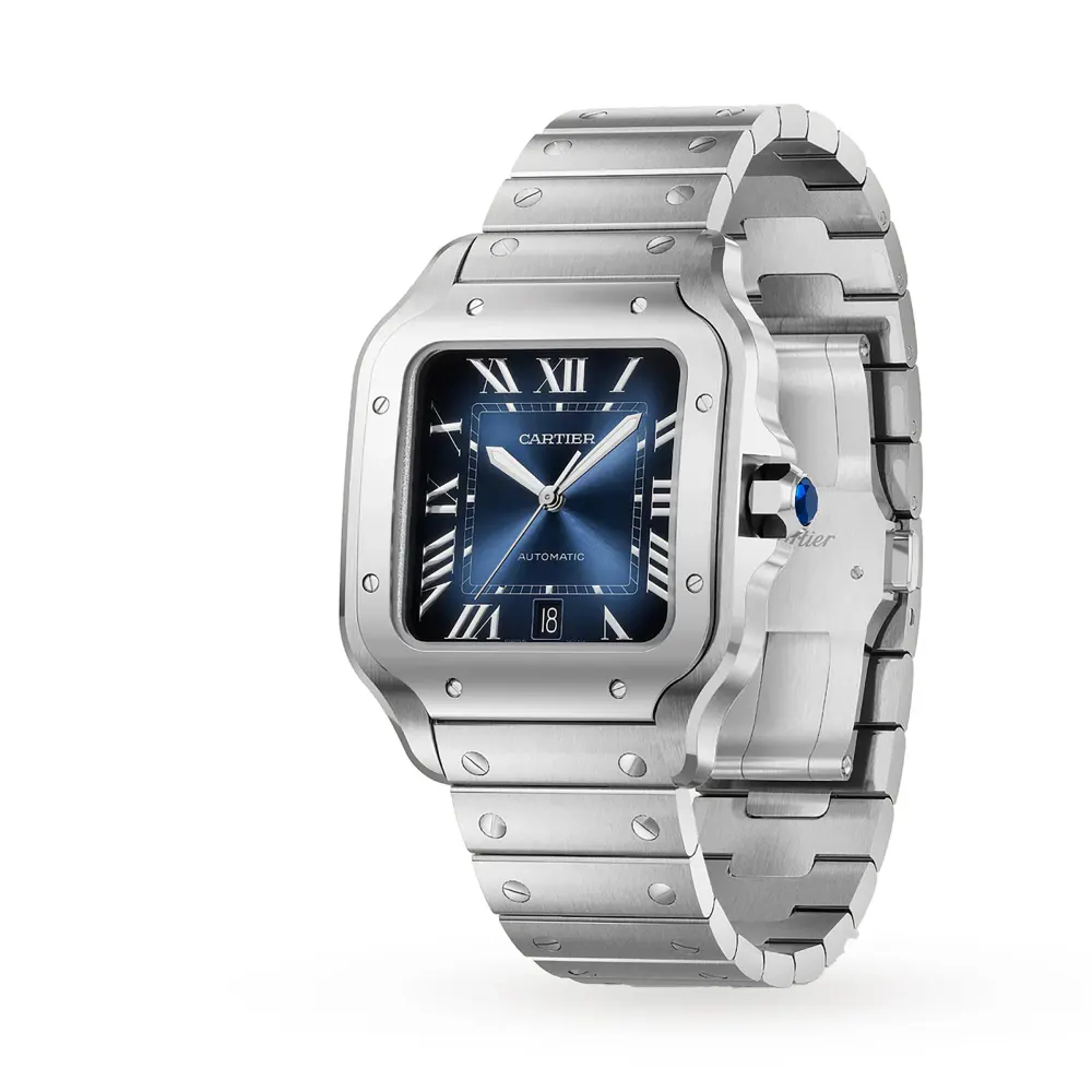 Cartier Santos De Cartier Watch, Large Model, Automatic Winding, Steel Case detail 3