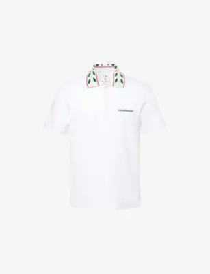 CASABLANCA Laurel Pique Polo Cotton T-Shirt